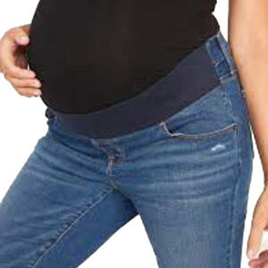 🤰🏼Maternity Front-Low Panel Distressed Skinny Jeans 🤰🏼 size 16 almost new